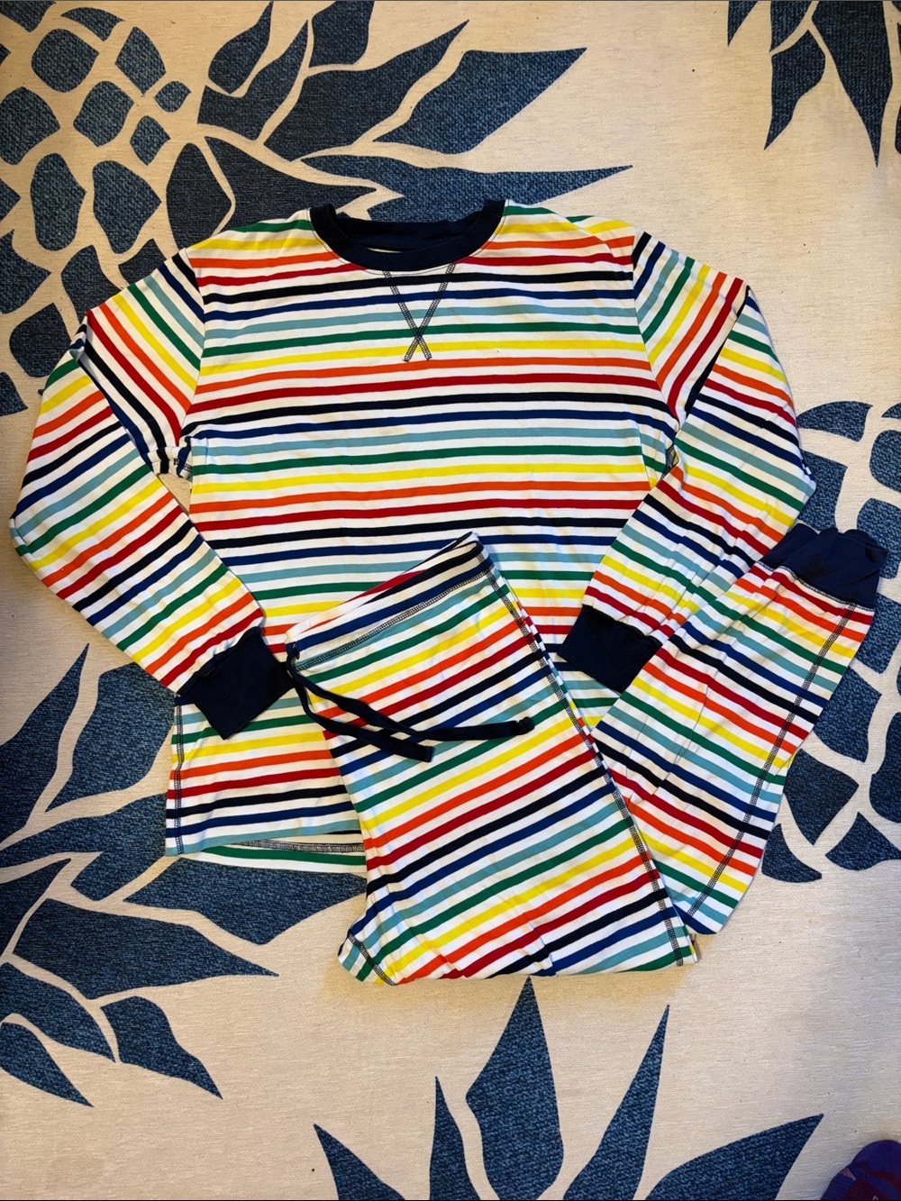 Comfy Primary Rainbow Pajama Set